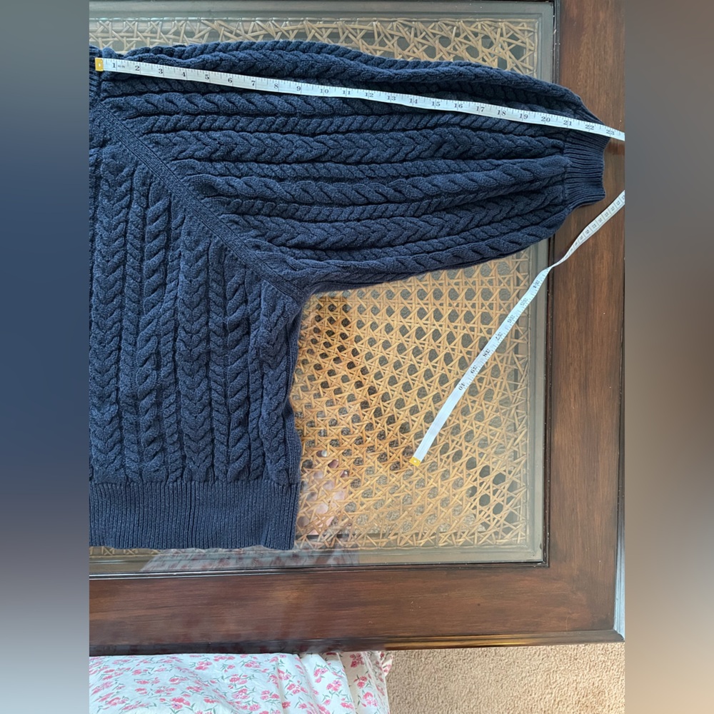 I Love Mr Mittens Navy Cable Knit Sweater - Picture 5 of 6